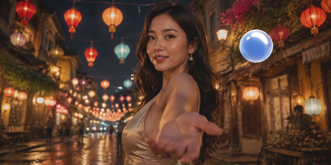 Người dùng tại Hà Nội khám phá tính năng đăng ký và xổ số trực tuyến dưới ánh đèn lồng đêm phố cổ
